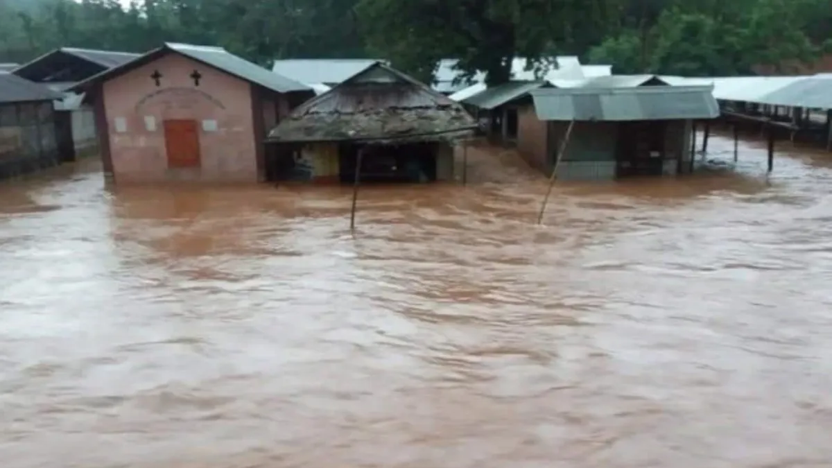 assam fllood অসমে বন্যা