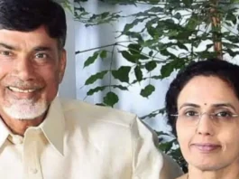 চন্দ্রবাবু নাইডু ও তাঁর স্ত্রী