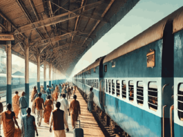 train at station