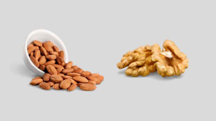 almonda and walnut
