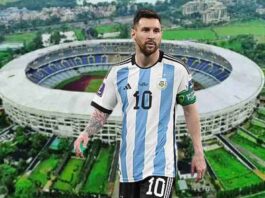 Messi at salt lake stadium