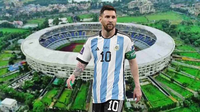 Messi at salt lake stadium
