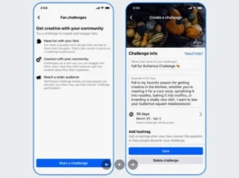 Facebook fan challenge
