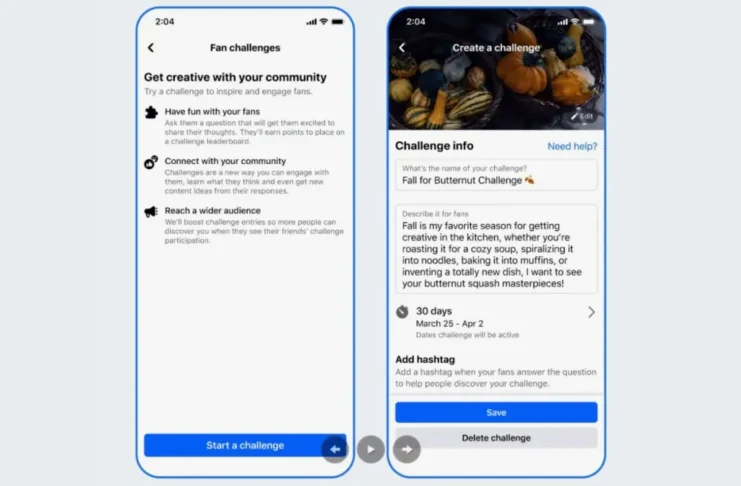 Facebook fan challenge